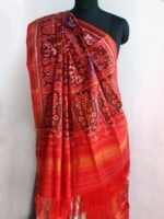 Hathi-Popat-Swan Semi-double Patola Silk Dupatta - Image 4