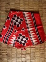 Ikat Screen Printed Bhagalpuri Semi-Silk Sari