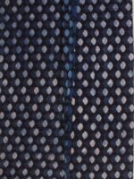 Indigo and Black Block-Printed Cotton Fabric - Image 3