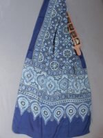 Indigo and Black Modal silk Ajrakh Stole