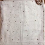 Jaal Mukaish Embroidery White Georgette Dupatta