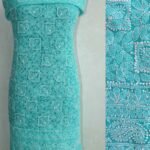 Jade-Green Georgette Chikankri Kurta Fabric