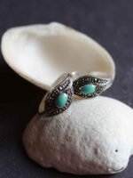 Green eyes- Jade and Silver Toe rings - Image 2