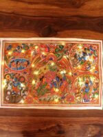 Krishna-Leela Tholu Bommalata cut-work painting