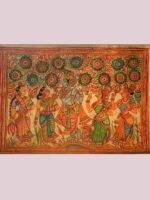 Krishna Rasleela Tholu-Bommalata Painting - Image 2
