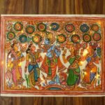 Krishna Rasleela Tholu-Bommalata Painting