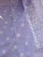 Lavender Chaikankri cotton kurta fabric - Image 4