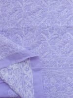 Lavender Cotton Chikankari Dress-Material - Image 4