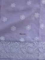 Lavender Chaikankri cotton kurta fabric - Image 3