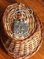 Lakshmi Ganesh Square Necklace