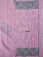 Light-Pink cotton Chikankari Dress-material - Image 5