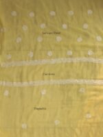 Light-Yellow Resham Chikankari Georgette suit - Image 4