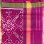 Magenta-Purple Patola pure silk dupatta