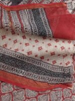 Maroon and Black kota cotton saree - Image 4
