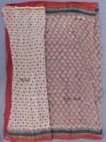 Maroon and Black kota cotton saree - Image 5