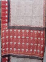 Maroon and Off-white Bagru Kota sari - Image 4