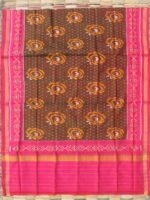 Mehndi-Green and Pink Patola silk Dupatta - Image 2