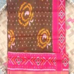 Mehndi-Green and Pink Patola silk Dupatta