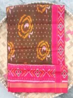 Mehndi-Green and Pink Patola silk Dupatta