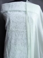 Milky-Green cotton Chikankari Dress-Material - Image 2