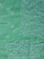 Mint-Green georgette Chikankari Kurta fabric - Image 3
