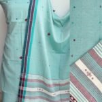 Mint-Green mirrorwork cotton Bhujodi Dress-material