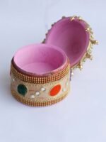 Mirror lacework small wooden Sindur-dani - Image 3