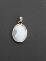 Misty Forest- Dendritic Agate Silver Pendant - Image 3