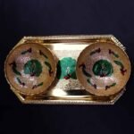 Brass tray and Serving Bowl set