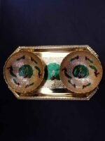 Brass tray and Serving Bowl set