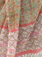Mughal Print Green Kota-cotton Dupatta - Image 2