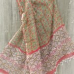 Mughal Print Green Kota-cotton Dupatta