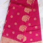 Mulberry-Magenta zari Chanderi Saree