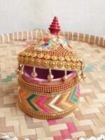 Multicolour Lacework small-medium wooden Sindur-Dani - Image 2