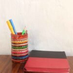 Multicolour Tholu Bommalata Pen-holder