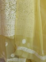 Mustard-Yellow Chikankari georgette Ladies-suit - Image 2
