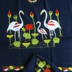 Navy-Blue Kanthawork cotton kurta Fabric