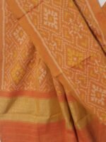 Ochre-Yellow Patan-Patola Woolen Shawl - Image 3