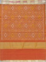 Ochre-Yellow Patan-Patola Woolen Shawl - Image 4