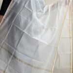 Off-white Silk-cotton Chanderi Dupatta