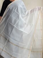 Off-white Silk-cotton Chanderi Dupatta