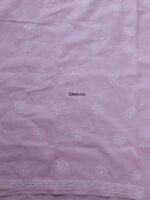 Onion-Pink cotton Chikankari Dress-material - Image 5