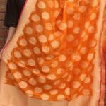 Orange Pure Katan Silk Banarasi Dupatta