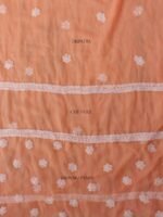Orange georgette Chikankari 3pc Ladies suit - Image 4