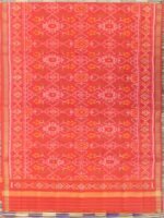Fire-Orange pure silk Patola Dupatta - Image 4