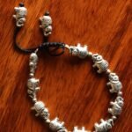 Oxidized Silver Finish Elephant Design Bracelet