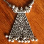 Oxidized Silver Finish Necklace