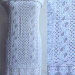 White Chikankari mukaish georgette Kurta Fabric