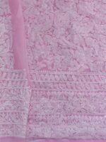 Pale-Pink georgette Chikankari Dress-material - Image 2