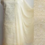 Pale-Yellow Chikankari cotton dress-material